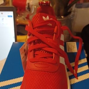 Adidas Kids Bright Red Sneakers